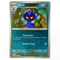 101/162 ARBOK REVERSE HOLO TEMPORAL FORCES POKEMON CARD - Image 1