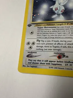 Pokemon TCG Togetic Neo Genesis 16 Holo 1st Edition Holo Rare Card - Image 3