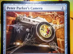 Peter Parker's Camera rare magic the gathering spider-man trading card singles - Image 1