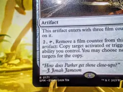 Peter Parker's Camera rare magic the gathering spider-man trading card singles - Image 5