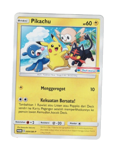 Pikachu Indomaret Illustration Exclusive 009/sm Promo Indonesia Pokemon Card - Image 1
