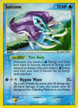 Suicune 030 Pokemon TCG Holo Black Star Rare Promo Card 2005 - Image 1