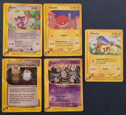 Vintage e-Reader Lot [5 HP Cards] Pokemon TCG 2002 - Image 1