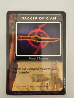 Tomb Raider CCG B150 - Dagger of Xian - Big Guns Rare Card - Image 1