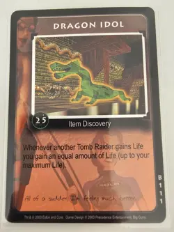 Tomb Raider CCG B111 - Dragon Idol - Big Guns Rare Card - Image 1