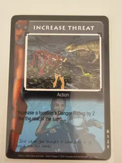 Tomb Raider CCG B125 - Increase Threat - Big Guns Rare Card - Image 1