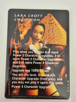 Tomb Raider CCG B135 - Lara Croft, Champion - Big Guns Rare Card - Image 1
