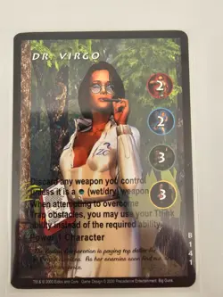 Tomb Raider CCG B141 - Dr. Virgo - Big Guns Rare Card - Image 1