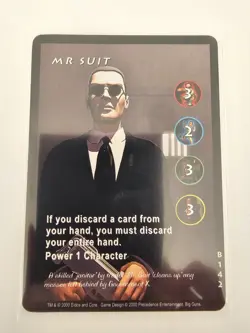 Tomb Raider CCG B142 - Mr. Suit - Big Guns Rare Card - Image 1