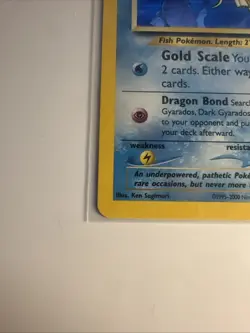 Pokemon Neo Revelation Shining Magikarp 66/64 Unlimited Holo Card Vintage Nm/lp+ - Image 2