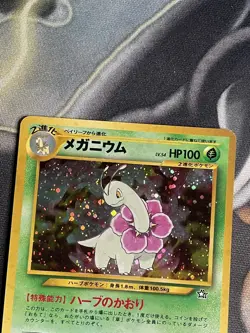 Pokemon Card Meganium No.154 Holo Neo Premium File Japanese - Image 3