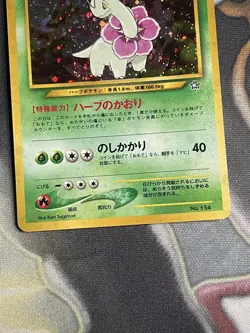 Pokemon Card Meganium No.154 Holo Neo Premium File Japanese - Image 4