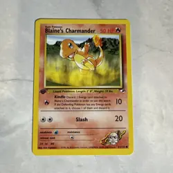 Pokemon Card - Blaine's Charmander Gym Heroes 61/132 Common 1st Edition - Image 1