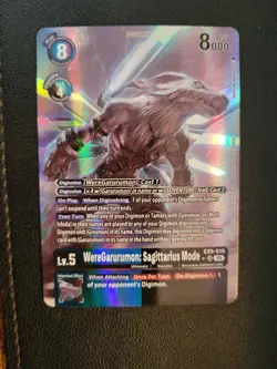 Digimon Card Game WereGarurumon: Sagitarius Mode EX9-019 Alt Art Versus Monsters - Image 1