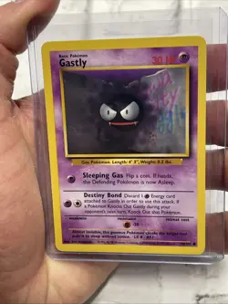 Pokemon Gastly 50/102 BS Base Set Unlimited Vintage Nintendo NM/MT Pokemon Card - Image 1