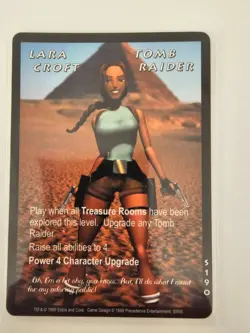 Tomb Raider CCG S190 - Lara Croft, Tomb Raider - Slippery When Wet Rare Card - Image 1