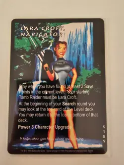Tomb Raider CCG S189 - Lara Croft, Navigator - Slippery When Wet Rare Card - Image 1