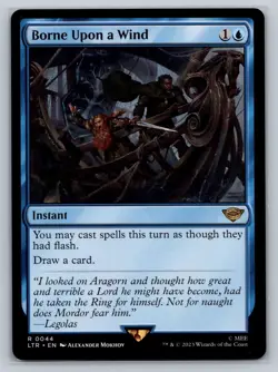 MTG Lord of the Rings #044 Borne Upon a Wind Rare Instant - Image 1