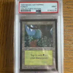1993 MtG ✨FOREST Lands✨ Magic: the Gathering CE PSA 9 - Image 1