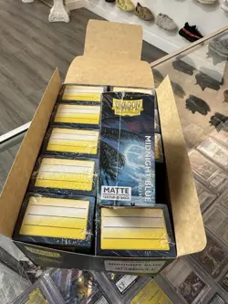 Dragon Shield Matte Midnight Blue Sleeves Display Case - Standard Size -10 Packs - Image 2