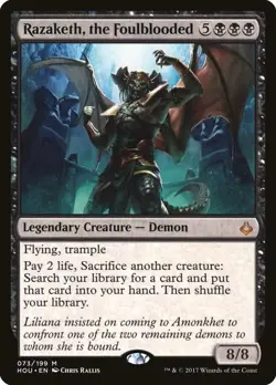 Razaketh, the Foulblooded [Hour of Devastation] Foil Near Mint - Image 1