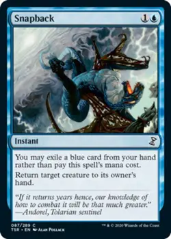 Snapback Light Play, English Magic the Gathering MTG Time Spiral Remastered - Image 1