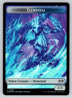 Elemental| Food 12 - FOIL - Double Sided Token - Wilds of Eldraine MTG - Image 1