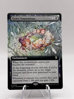 Grave Venerations 0029 Extended Art Lorwyn Eclipsed Commander ECC MTG NM - Image 1