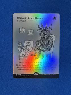 DEMONIC CONSULTATION FOIL MTG MAGIC THE GATHERING SECRET LAIR ENCYCLOPEDIA 0004 - Image 1