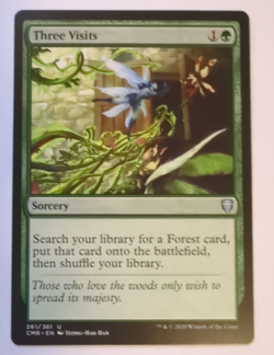 {1x} ~ Three Visits ~ NM MTG Magic CEDH 261/361-Commander Legends **Startropic** - Image 1