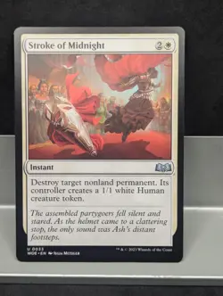 Stroke of Midnight X1 NM Wilds of Eldraine MTG Magic the Gathering - Image 1