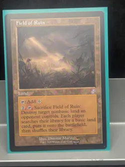 Field of Ruins Retro Frame X1 LP Time Spiral Remastered MTG Magic the Gathering - Image 1