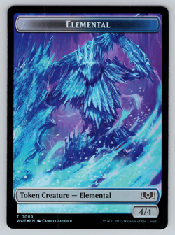Elemental | Food 11 - FOIL - Double Sided Token - Wilds of Eldraine MTG - Image 1