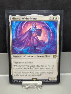 Minwu, White Mage X1 NM Final Fantasy MTG - Image 1