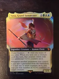 MTG Final Fantasy English Yuna, Grand Summoner Extended Art 0192 Foil - Image 1