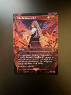 MTG Final Fantasy English Nibelheim Aflame Borderless 0339 Foil - Image 1