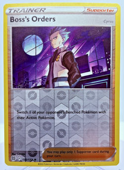 Pokemon Card Boss's Orders Brilliant Stars Reverse Holo Rare 132/172 Near Mint - Image 1