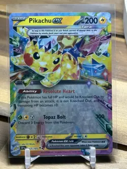 Pikachu ex - 057/191 Surging Sparks Double Rare Pokemon TCG Card - Image 1