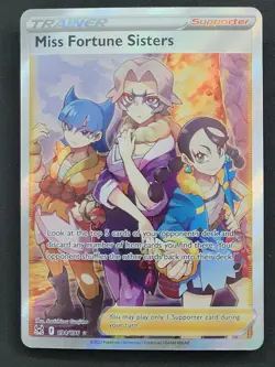 Miss Fortune Sisters 194/196 Ultra Rare Lost Origin Pokemon TCG - Image 1