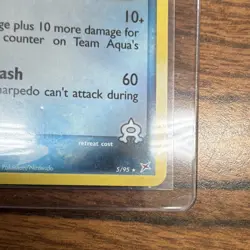 The Pokemon Company Team Aqua's Sharpedo Team Magma 5/95 Holo Rare 70HP Stage 1 - Image 2