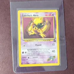 Pokemon Sabrina's Abra 19 Gym Challenge Common Psychic 40 HP Wizards 2000 - Image 1