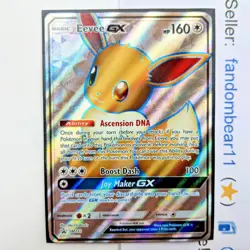 Eevee GX BLACK STAR PROMO SM242 ULTRA RARE Sun & Moon 2020 Pokemon Eeveelutions - Image 1