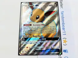 Eevee GX BLACK STAR PROMO SM242 ULTRA RARE Sun & Moon 2020 Pokemon Eeveelutions - Image 2