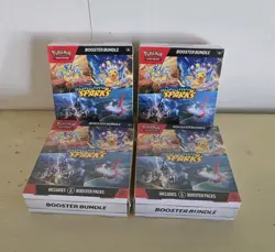 Lot Of 4 Pokemon Scarlet & Violet Surging Sparks Booster Bundle Sealed 4 Boxes - Image 1