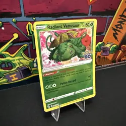 Radiant Venusaur Radiant Rare Pokemon GO 004/078 NM Holo - Image 2