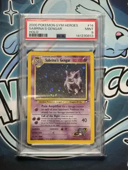 Sabrina's Gengar #14 Pokemon Gym Heroes PSA 9 - Image 1