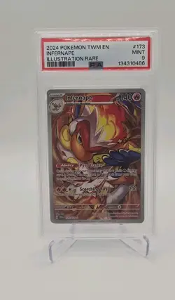 Pokemon Infernape 173/167 Illustration Rare PSA 9 Twilight Masquerade - Image 1
