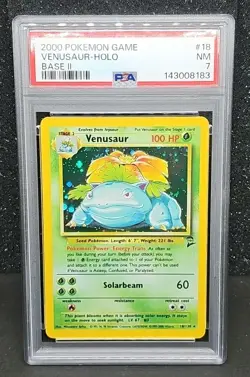 2000 Pokemon Venusaur Holo PSA 7 - Image 2