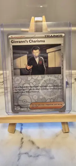 Pokemon TCG - Giovanni's Charisma #161/165 - S&V 151 - Reverse Holo - NM/M - Image 1