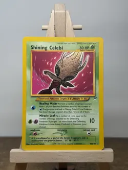 Pokemon TCG Shining Celebi Neo Destiny Shining Holo 50 HP 106/105 Vintage - Image 1